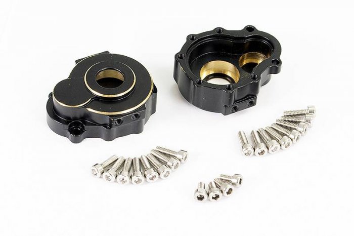 (image for) FASTRAX TRX-4 BRASS BK PORTAL DRIVE HOUSING OUTER F/R (2)