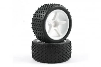 (image for) Fastrax Pin 1/10th Off Road Wheel/ Tyre Premounts (Rr)