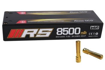 (image for) Gens ace 8500mAh 7.6V High Voltage 120C 2S1P Black HardCase