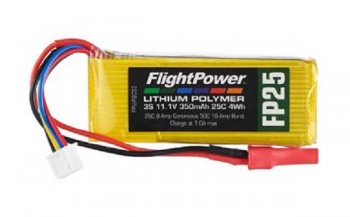 (image for) LiPo Battery 3S FP25 11,1 V, 350mAh