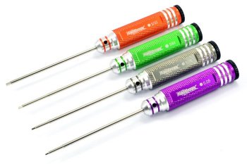(image for) FASTRAX HARDENED IMPERIAL HEX DRIVER SET 4PCS(0.050,1/16,5/64,3/