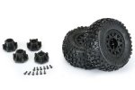 (image for) PROLINE BADLANDS SC 2.2/3.0 TYRES ON RAID 6X30 WHEELS BK