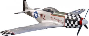 (image for) P51 Mustang Large Scale Rc AirPlane Silver PNP