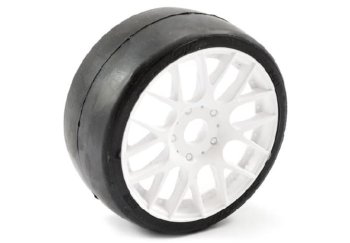 (image for) SWEEP 1/8 EXP GT SLICK GLUED 50DEG TYRES W/ BELT / EVO16