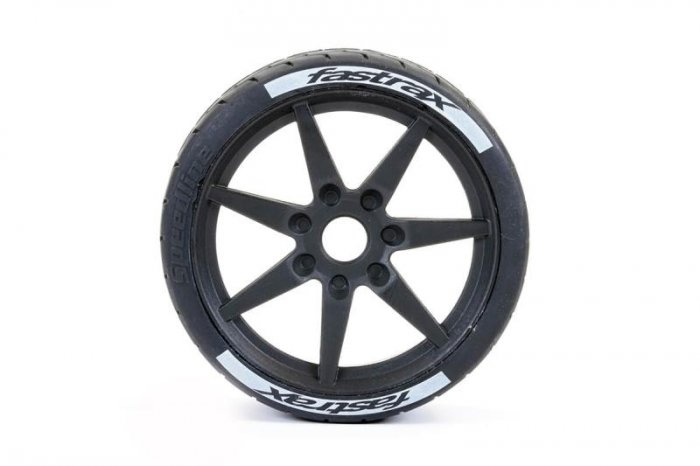 (image for) Fastrax Supaforza Front 52° Tyres 17mm Hex Black Wheels
