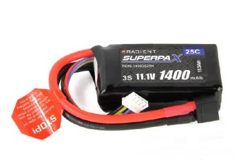 (image for) LiPo 3S 1400mAh 11.1V 25C HCT