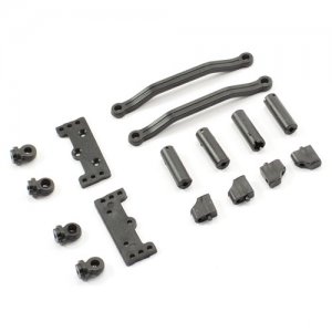 (image for) FTX IBEX SERVO MOUNT,SERVO RETAINER & STEERING RODS