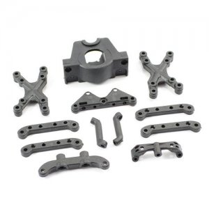 (image for) FTX SURGE SUSPENSION MOUNT, MOTOR MOUNT, FRONT SHOCK TOWER