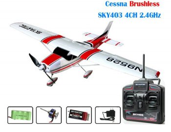(image for) Cessna 182 RC Plane Brushless version RTF 4Ch - 2.4GHz