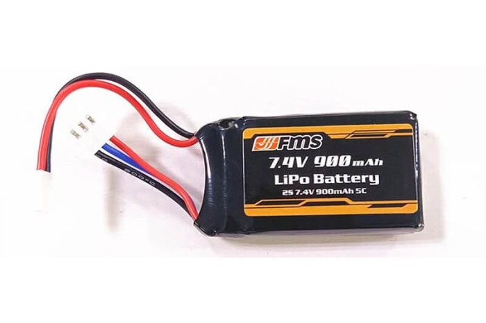 (image for) FMS LIPO BATTERY 2S 7.4V 900MAH