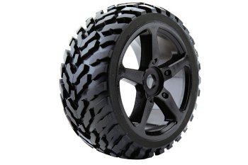 (image for) FASTRAX 1:8 TRUGGY ARROW MTD ON 5-SPOKE BLACK 0 OFFSET(PR)