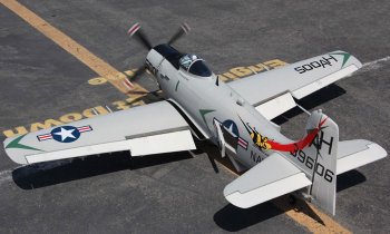 (image for) A-1 Skyraider 6 CH Radio Control (RC) Warbird - ARF
