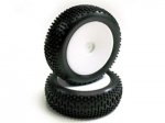 (image for) Carisma GT14B White Standard Pre-glued Front Tyres (2)