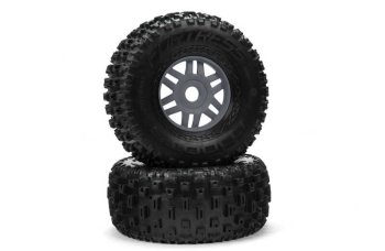 (image for) 1/8 dBoots Fortress Front/Rear 2.4/3.3 Pre-Mounted Tires, 17mm
