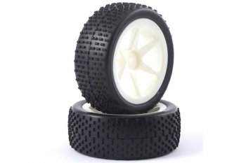 (image for) Fastrax 'H Pattern' 1/10 Off-Road RC Buggy Pre-Mounted Front Tyr