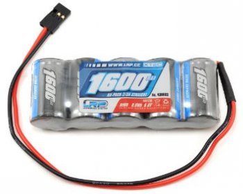 (image for) LRP HV VTEC 1600EC Extra Capacity RX-Pack Futaba 6.0V - 1600mAh