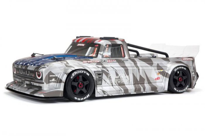 (image for) ARRMA 1/7 INFRACTION 6S BLX V2 All-Road RC Truck RTR, Silver