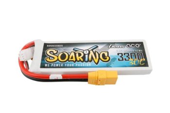 (image for) Gens ace Soaring 3300mAh 7.4V 30C 2S1P Lipo Battery Pack XT90