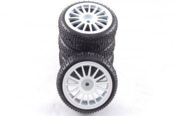 (image for) Carisma Mitsubishi Lancer Pre-Glued Wheels & Tyres (4)