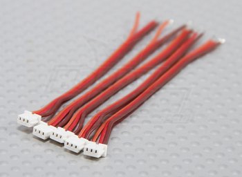 (image for) Micro Servo Connector Lead 1.25 Pitch - Female Plug (5pcs/bag)