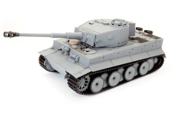 (image for) TAIGEN 1:24 TIGER 1 IR BATTLE TANK LATE VERSION- GREY (BASE)