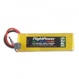 (image for) LiPo FlightPower Battery FP25 7,4 V, 2s 2500mAh