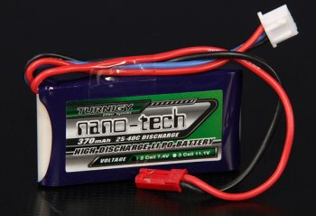 (image for) Turnigy nano-tech 370mah 2S 25~40C Lipo Battery Pack