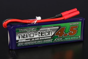 (image for) Turnigy nano-tech 4500mah 2S 25~50C Lipo Pack