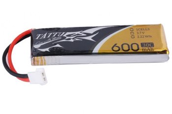 (image for) Tattu 600mAh 3.7V 30C 1S1P Lipo Battery Pack with Molex Plug