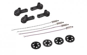 (image for) 4pcs Main Gear 4 pcs Motor Cover and 2 Pairs 8520 Coreless CW/CC