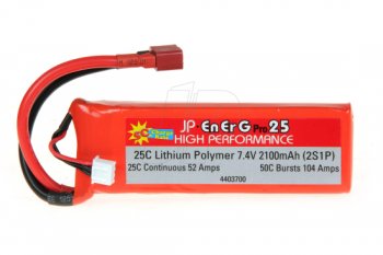 (image for) J. PERKINS, ENERG-PRO 25C LIPO 2100 (2S1P) 5C CHARGE (XH)