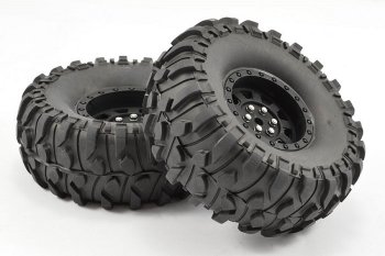 (image for) FASTRAX 1:10 CRAWLER BOXER 1.9 MOUNTED SCALE WHEEL BLACK