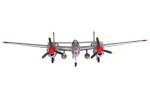 (image for) FMS 1400 Series, RC Warbird P38 Lockheed Lightning ARTF w/o Tx/R