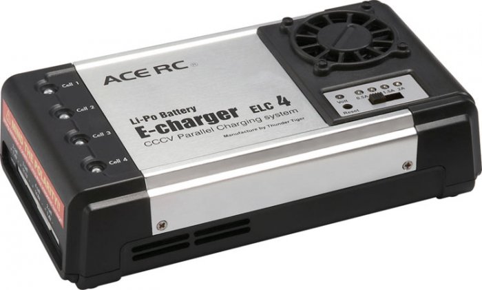 (image for) ACE R/C E-Charger ELC 4 [CCCV Parallel System] Lipo Battery Char