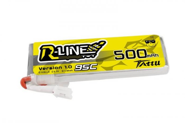 (image for) Tattu R-Line 500mAh 3.7V 1S1P 95C Lipo Battery