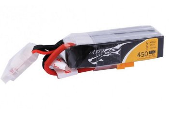 (image for) TATTU 450mAh 14.8V 75C 4S1P Lipo Battery Pack--Long Size