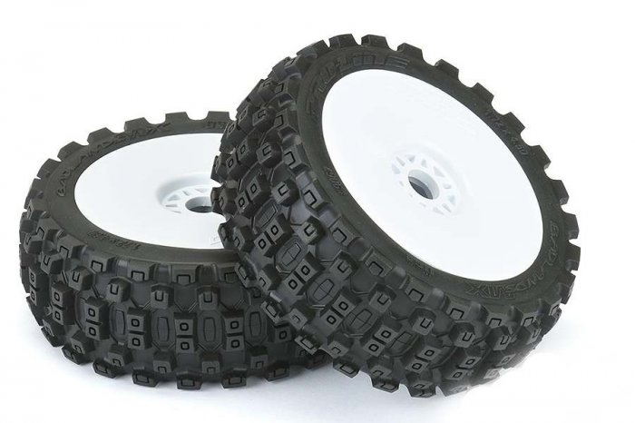 (image for) PROLINE 'BADLANDS MX' M2 PRE- MOUNT VELOCITY WHITE WHEELS PR