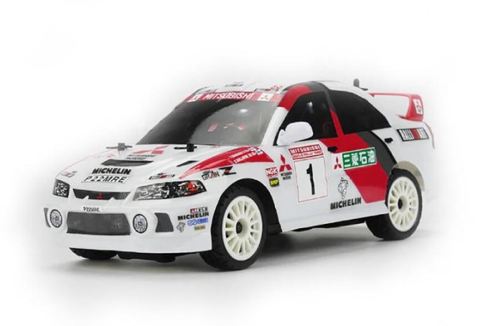 (image for) Carisma GT24 Mitsubishi Lancer Evolution 4 Micro RTR RC Car