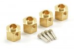 (image for) FASTRAX TRX-4 BRASS HEX WHEEL HUB +5MM (4)