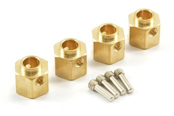 (image for) FASTRAX TRX-4 BRASS HEX WHEEL HUB +5MM (4)