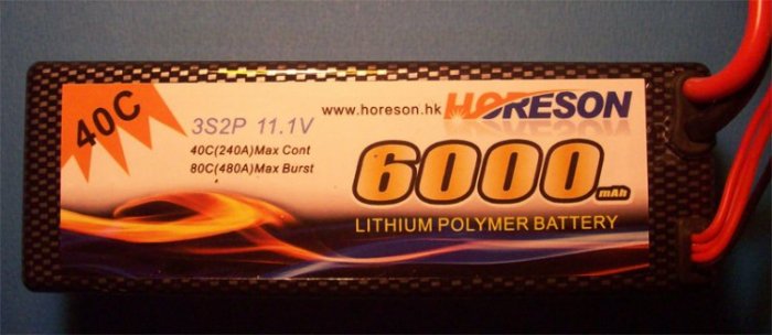 (image for) Horeson 6000mAh 3S 40C CAR LiPo Battery