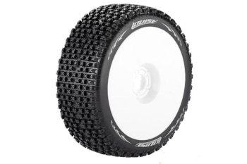 (image for) Louise B-PIRATE 1/8 Buggy Soft Race Tires on White Wheels