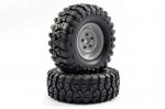(image for) FASTRAX 1:10 CRAWLER SAWBLOCK 1.9 SCALE WHEEL ø108MM TYRE (GREY)
