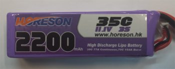 (image for) Horeson 2200mAh 3S 35C LiPo Battery