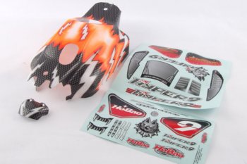 (image for) HoBao Hyper9 Pre-printed Bodyshell - Orange