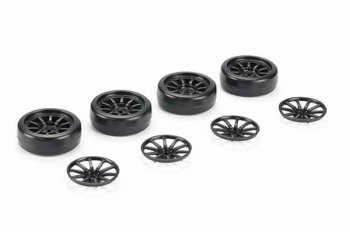 (image for) CARISMA GT24 DRIFT WHEEL SET (4 wheels & tyres)
