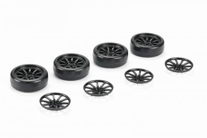 (image for) CARISMA GT24 DRIFT WHEEL SET (4 wheels & tyres)