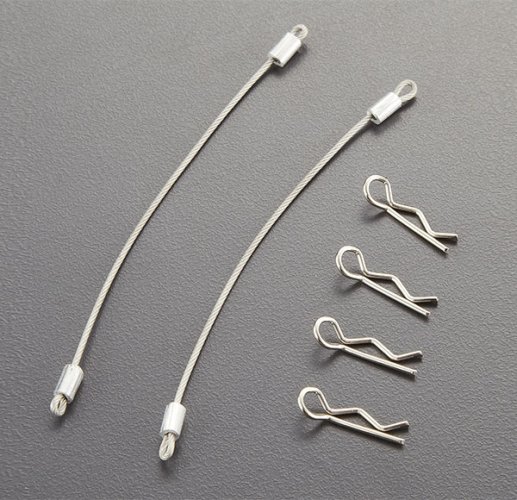 (image for) BODY ROPE W/CLIP SET (METAL) 120MM