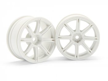(image for) HPI WORK EMOTION XC8 WHEEL 26mm WHITE (3mm OFFSET)