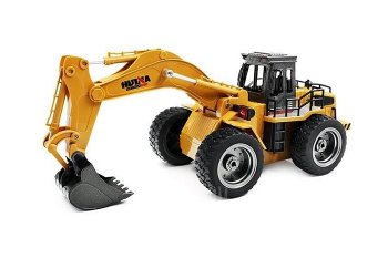 (image for) HUINA TOYS 2.4G 6CH Mini RC Excavator Engineering Vehicle Truck